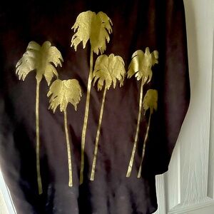 Chaser Palm Tree Tank with Gold Foil Ruffle